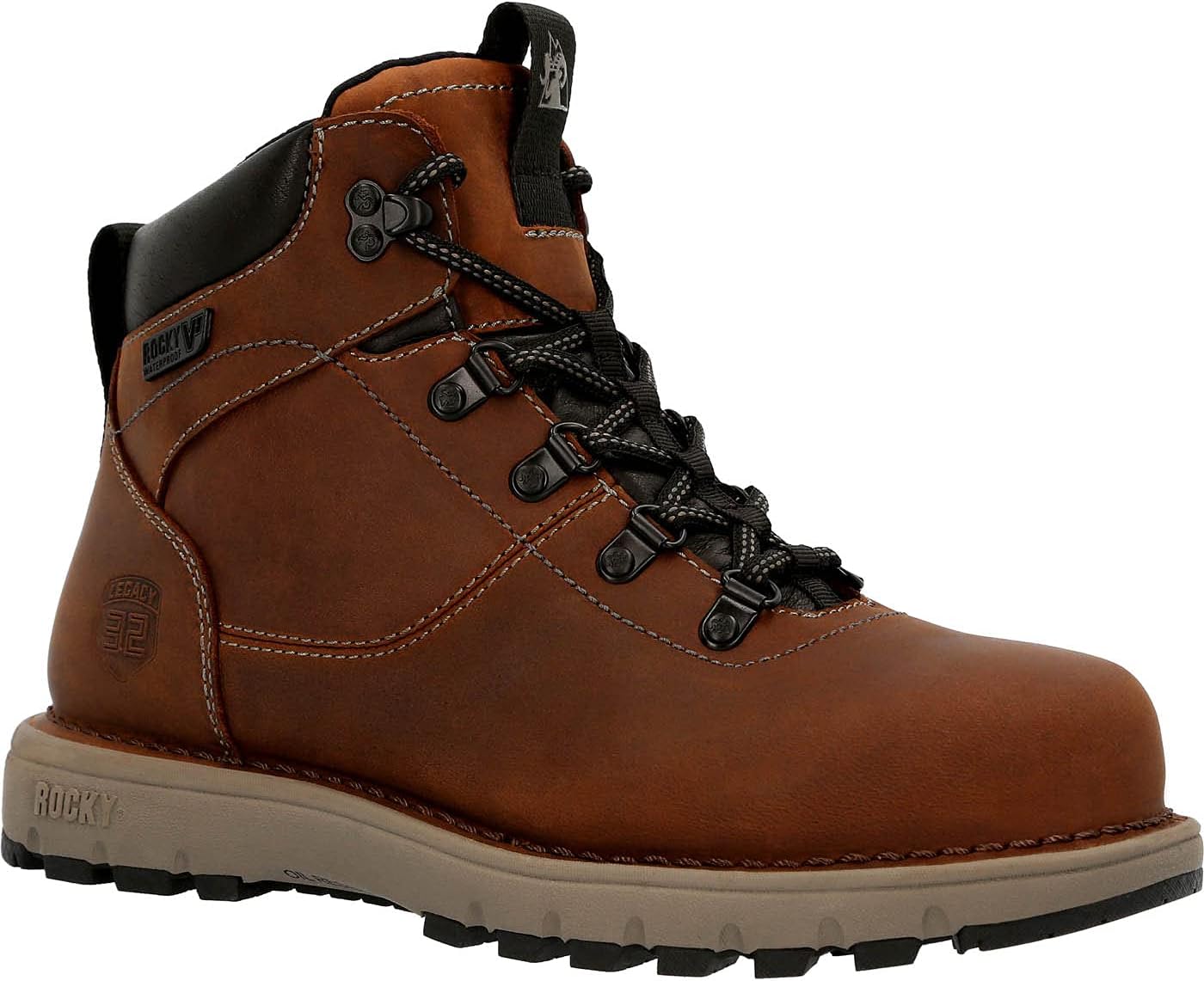 Rocky Women's Legacy 32 Industrial Boot, Brown, 9