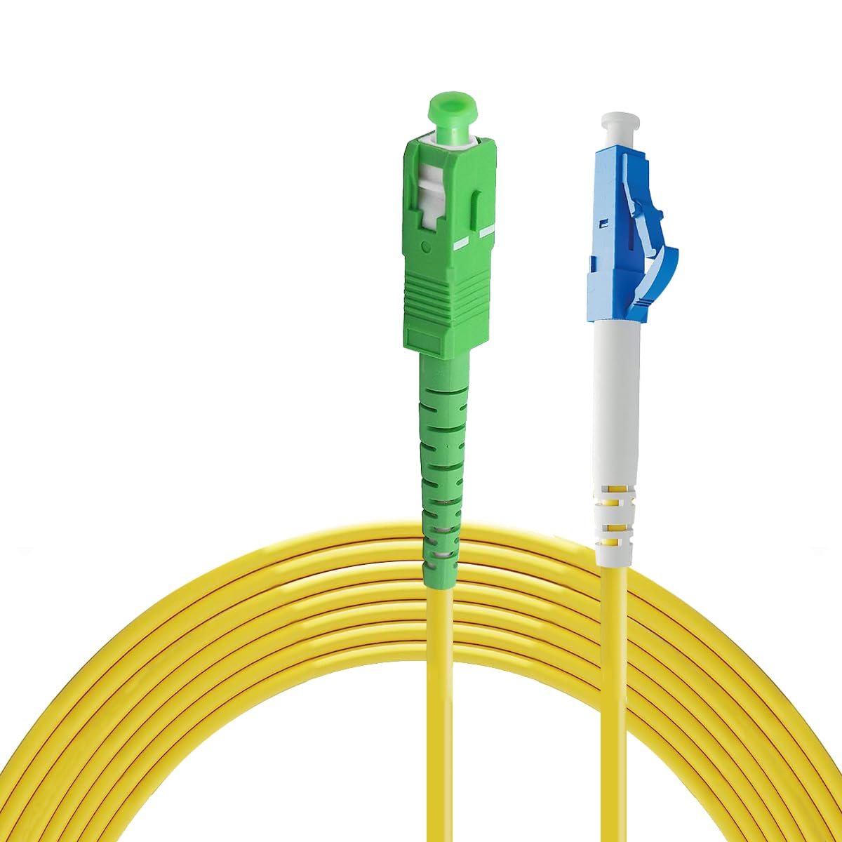 Eardion 5m(16.4ft) SC to LC/UPC Fiber Patch Cable, 5Meters Single Mode Simplex SM Fiber Patch Cords- 9/125μm SC-LC/UPC Fiber Optic Cable (5M)