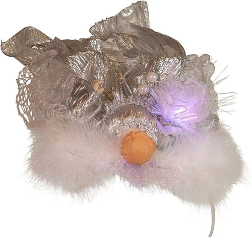 Miniatura 7 de Kurt S. Adler Kurt Adler - Decoración para árbol de árbol de fibra óptica CUL de 12 pulgadas, color plateado