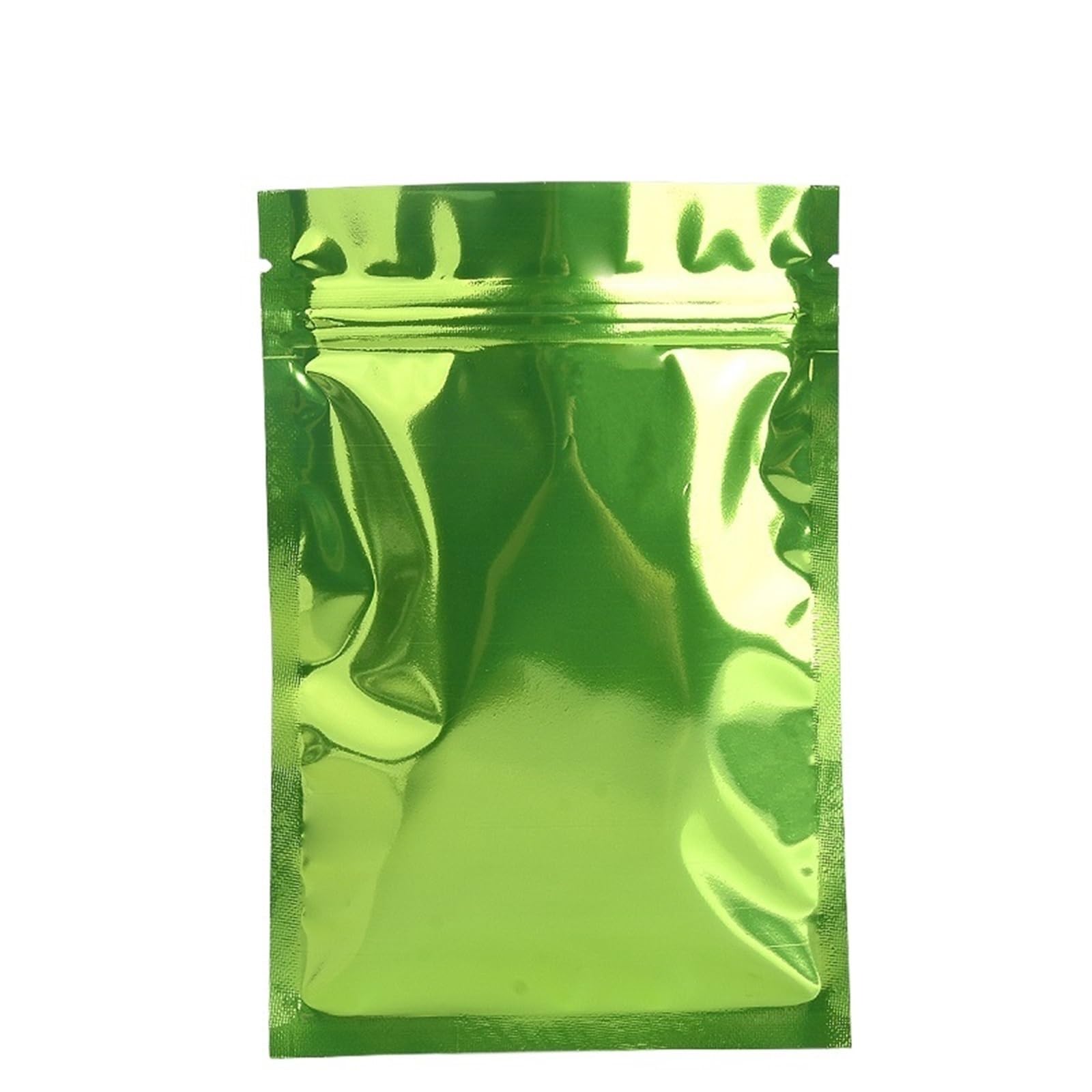 self-sealing bag, Aluminum Foil Ziplock Bags Pack Of 50 Multicolor Multiple Sizes(Green,7x10cm)