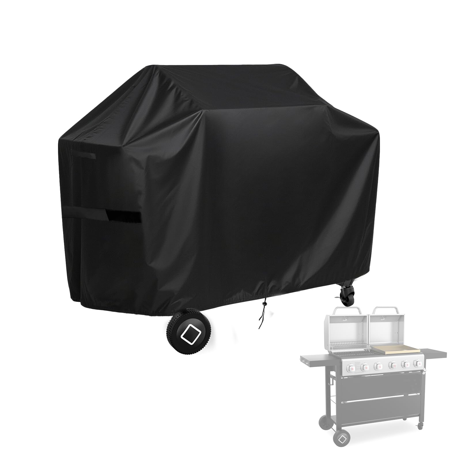 Copertura per piastra per barbecue Brand-Man Combo 6 fuochi