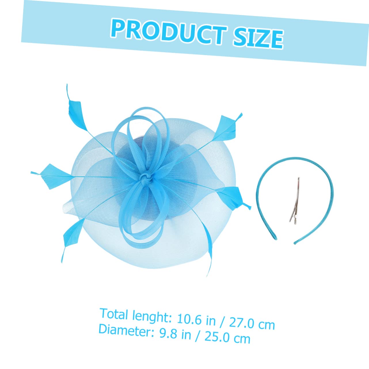 SOIMISS 3piezas Sombrero De Fascinador De Para Mujeres Diadema Elegante Para Bodas y Fiestas De Té Accesorio Vintage Para Eventos Sociales