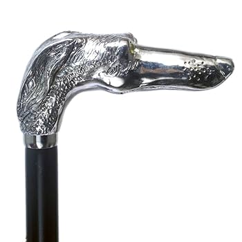 ステッキシルバー ドッグウォーキング スティック イタリア製 Amazon.co.jp: シルバー ウォーキングスティック 杖 ウルフ 狼