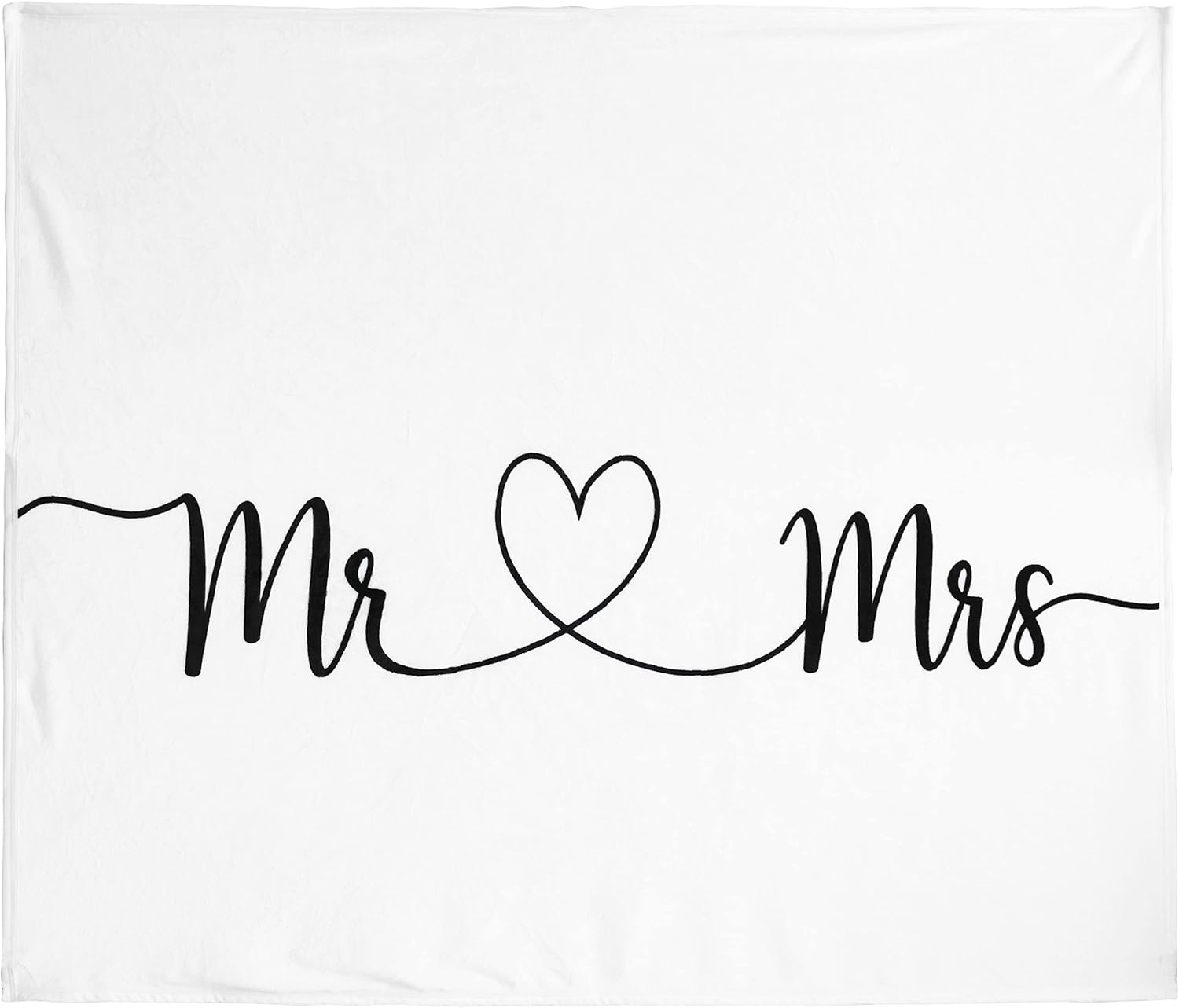 Ethisa Mr and Mrs Throw Blanket 80x60in Soft, Shareable