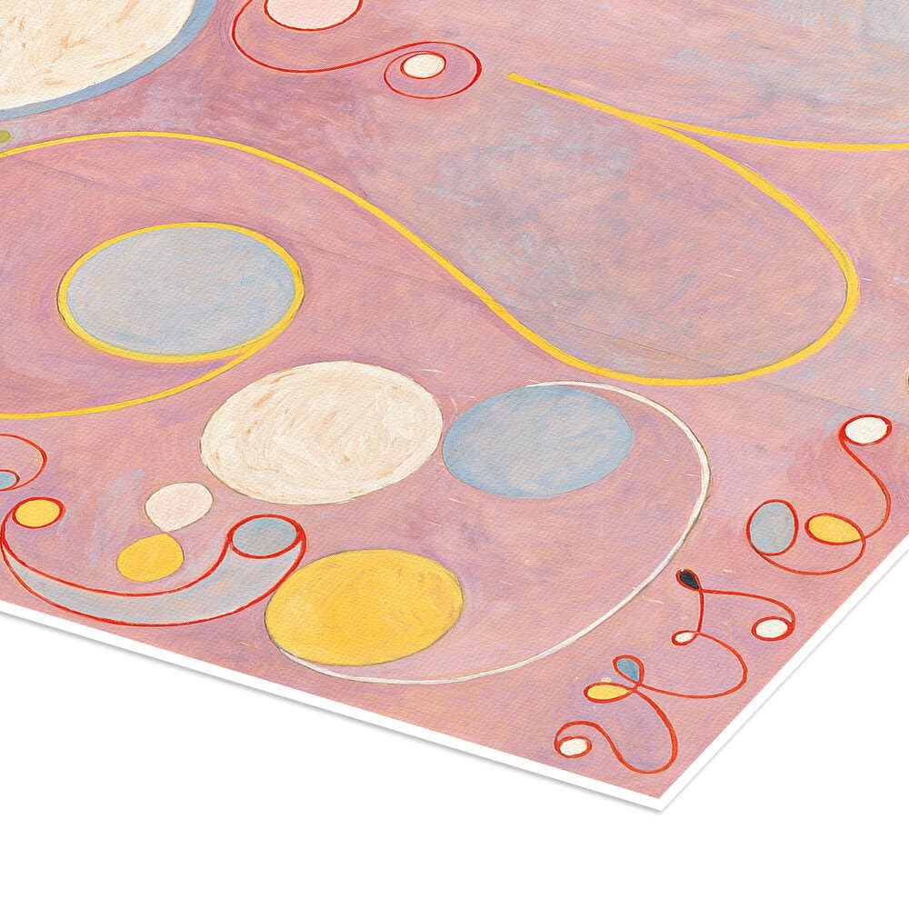 Posterlounge I dieci più grandi, n. 8, Età adulta Poster | 90 x 120 cm di Hilma af Klint Pastello Quadri Decorazione per pareti