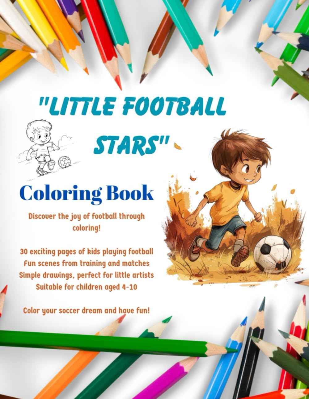 "Little Football Stars":Coloring book