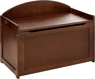 Lipper International Child's Toy Chest, 33.25" W x 17.75" D x 24.5" H, Walnut Finish