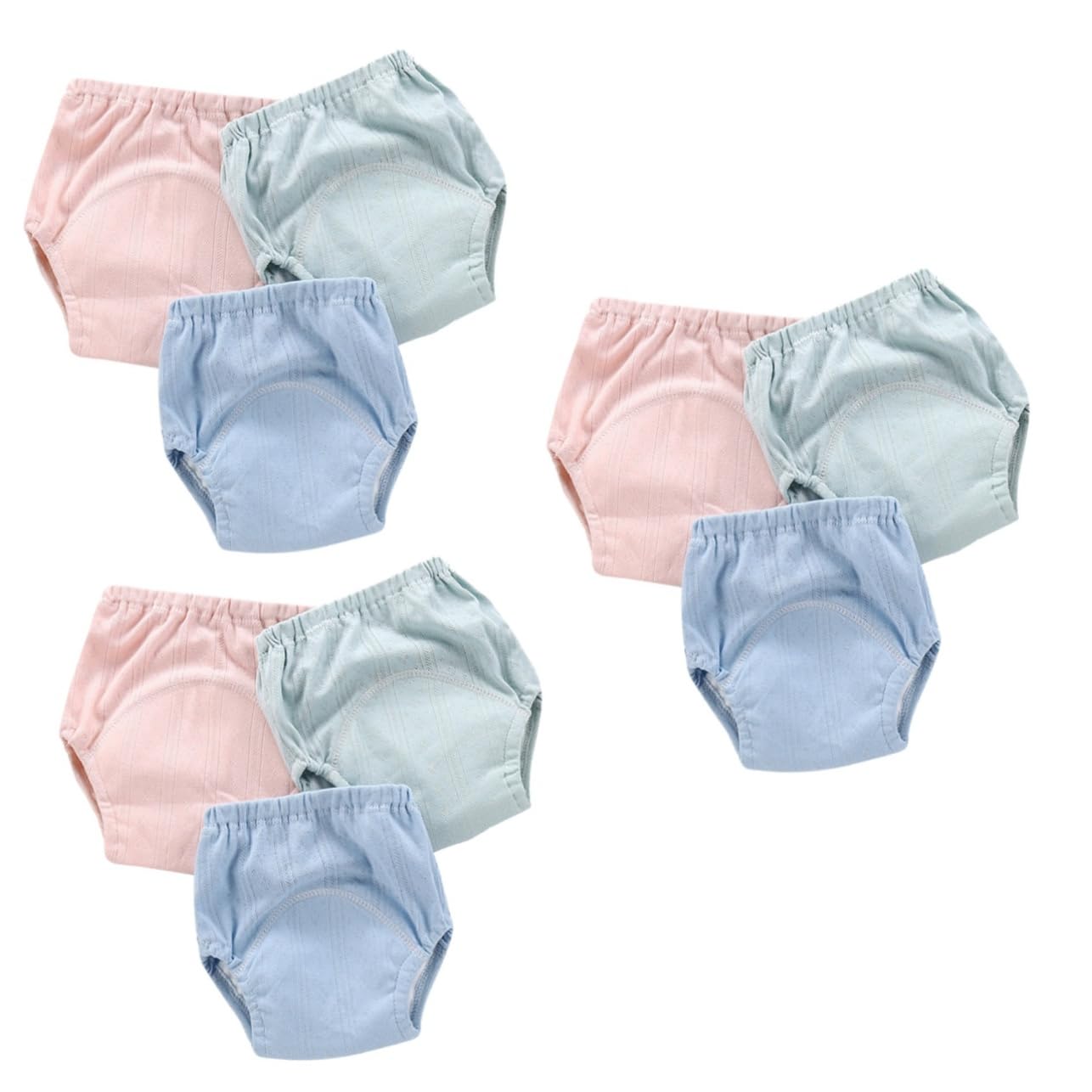 Yardwe 9 Piezas Braguitas de Entrenamiento Impermeables para Bebés de Transpirable Reutilizables y Cómodas de Colores Surtidos