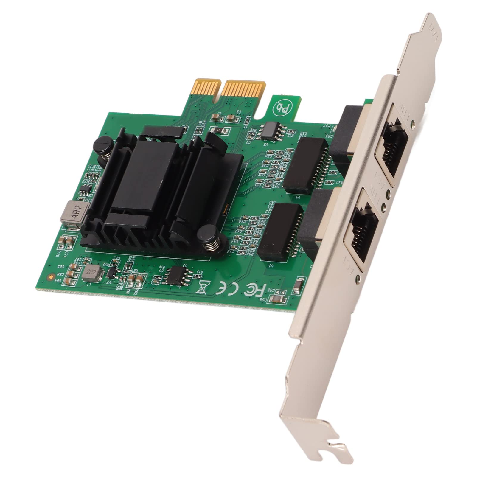 Cocoarm Carte Réseau Ethernet Double Port PCIE, 10/100/1000Mbps