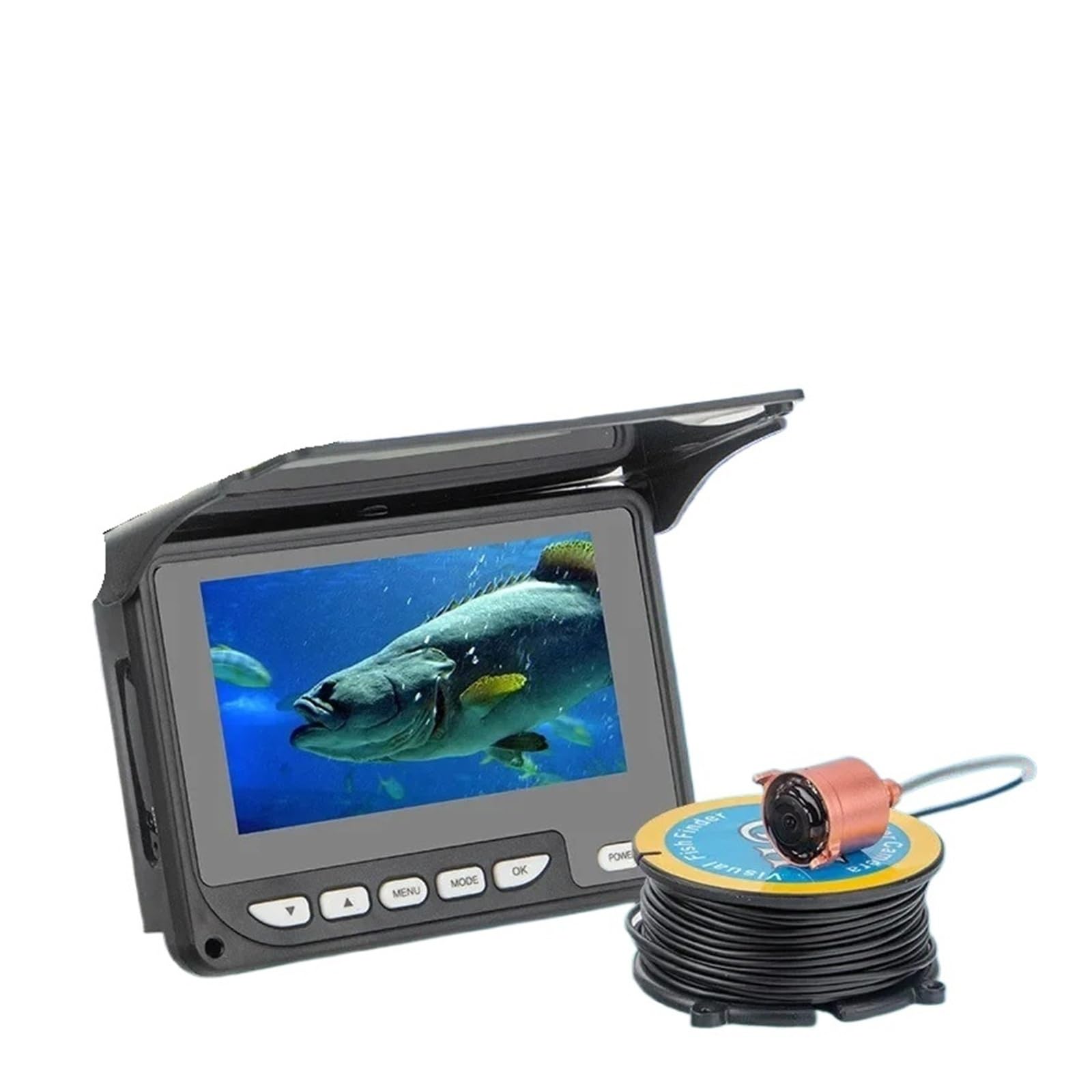 4,3-Zoll-DVR-Recorder 1000TVL Fischfinder Unterwasser-Angelkamera Infrarotlampe 20M,High-Definition