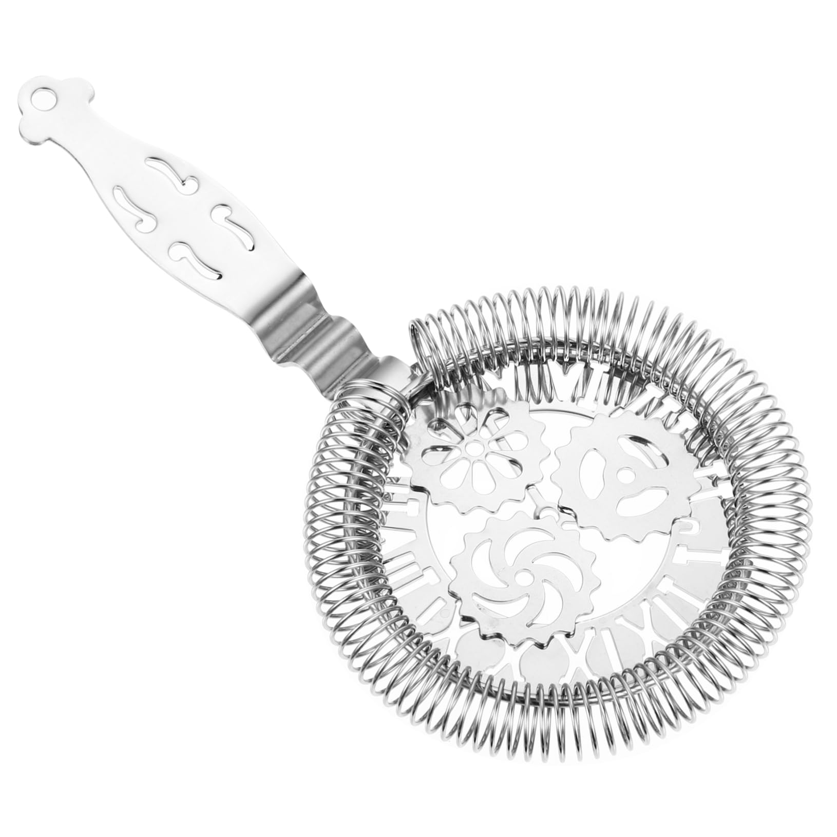Cabilock Bar Cocktail Strainer Drink Strainer Cocktail Stainless Steel Ice Filter