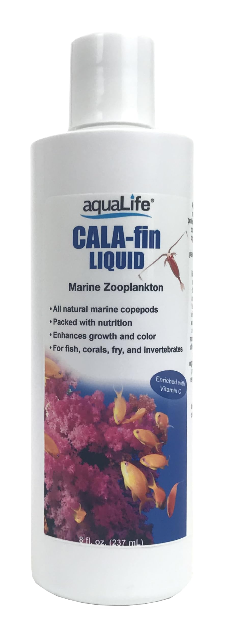 AquaLife CALA-fin Liquid Marine Zooplankton 8oz for Marine and Freshwater Fish