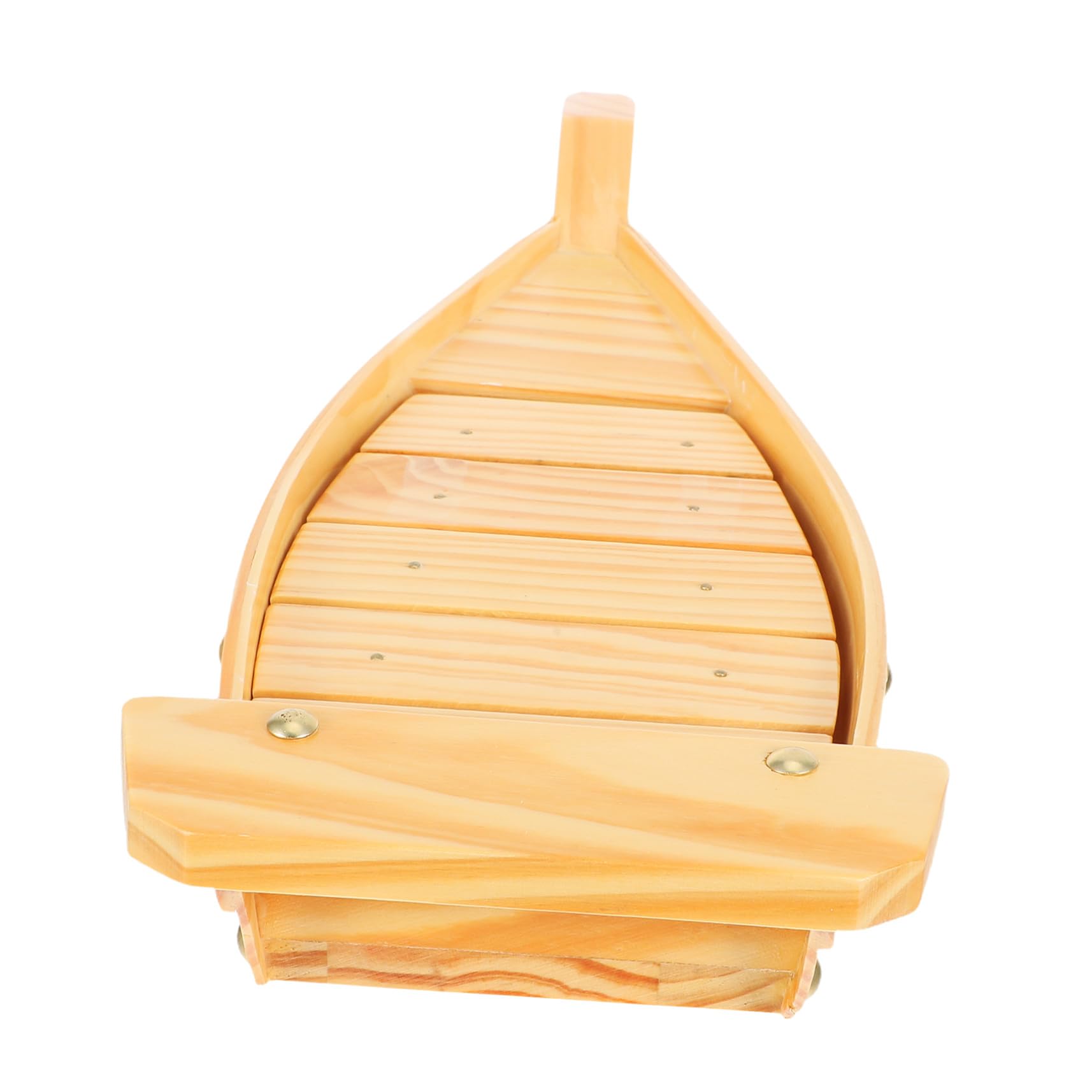 Cabilock Decoración de Barco de Sushi Plato de Sushi de Madera Estilo Japonés Bandeja para Aperitivos el Hogar o Restaurante Plato para Servir