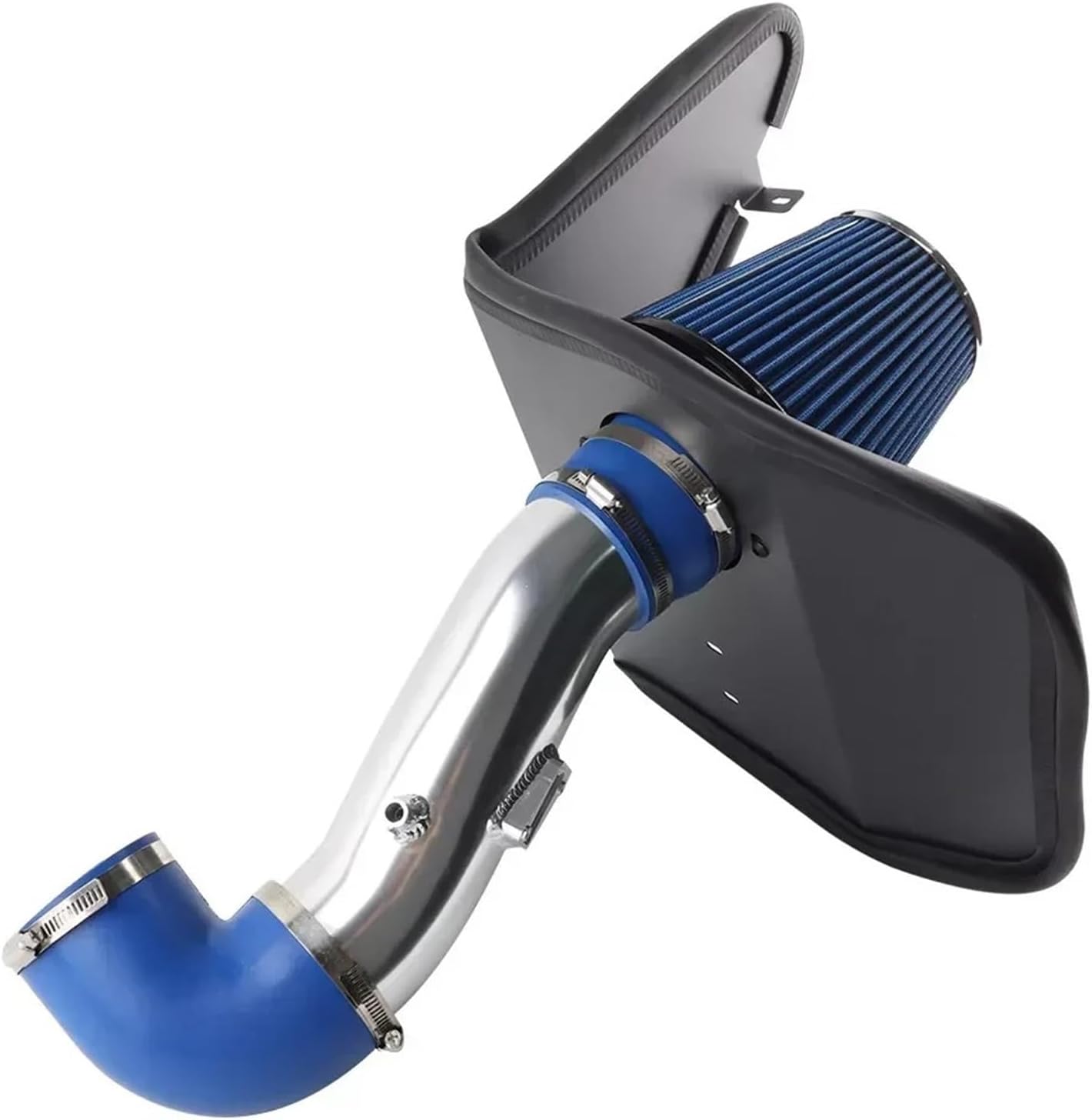 Air Induction Kit For 2012-2015 For Camaro 3.6L V6 Engine Parts Air Intake System Red Blue Cold Pipe Filter Kit Heat Shield(Blue)