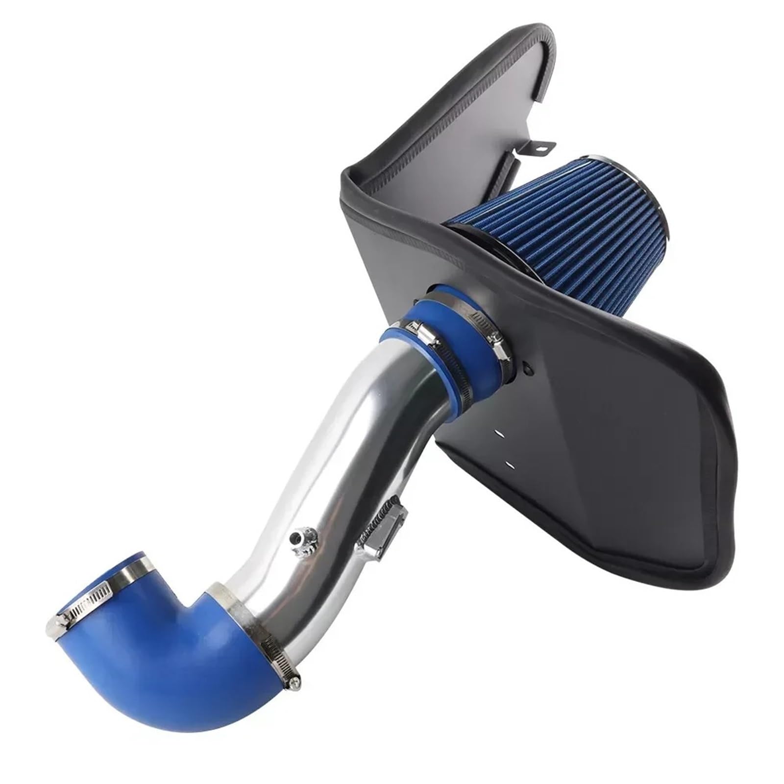 Air Induction Kit For 2012-2015 For Camaro 3.6L V6 Engine Parts Air Intake System Red Blue Cold Pipe Filter Kit Heat Shield(Blue)