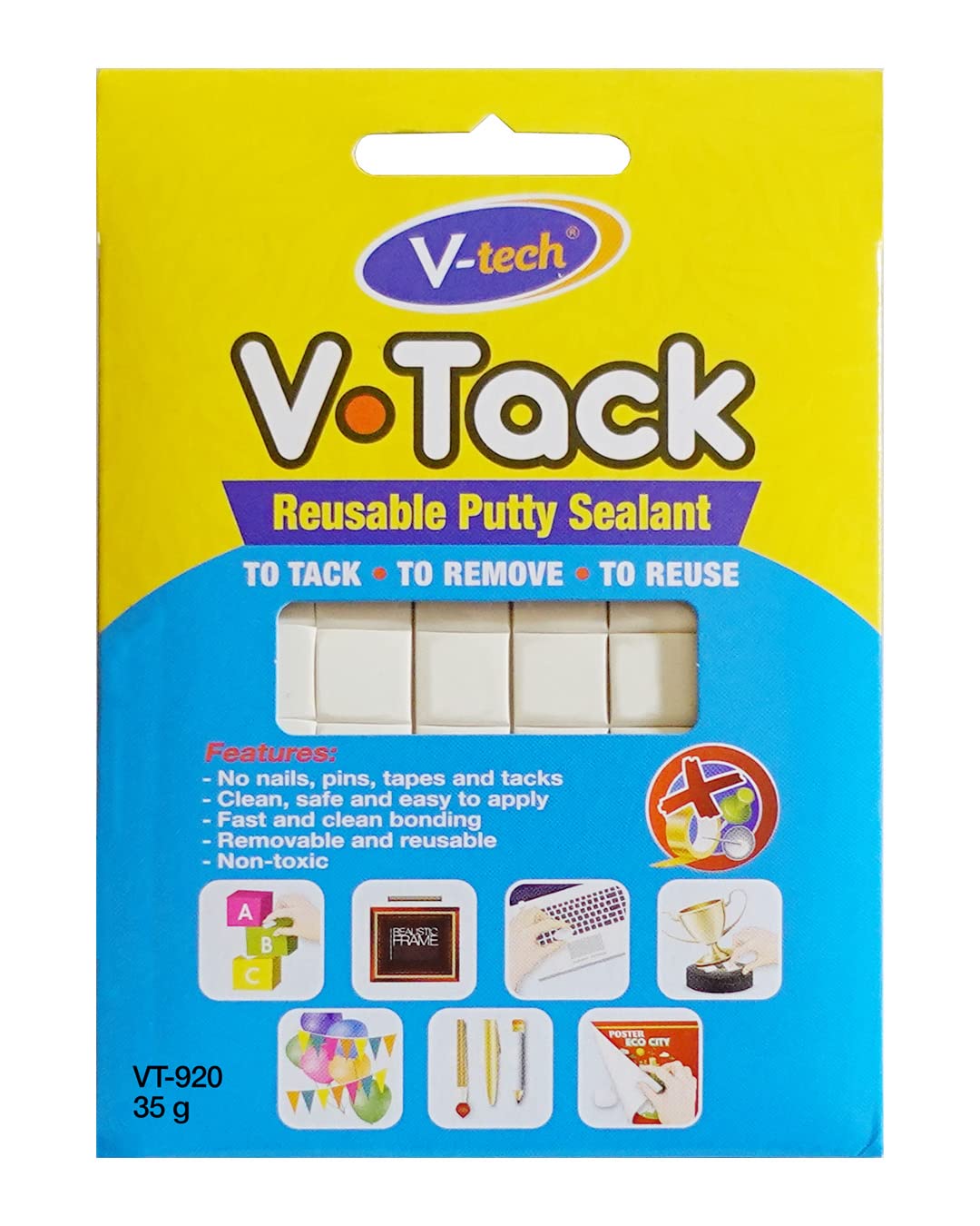 V Tack Reusable Adhesive Putty 35GM