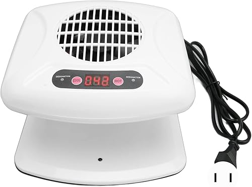 Miniatura 7 de Secador de aire de uñas, potente motor giratorio con sensor automático, ventilador de uñas blancas, viento cálido para salón (#2)