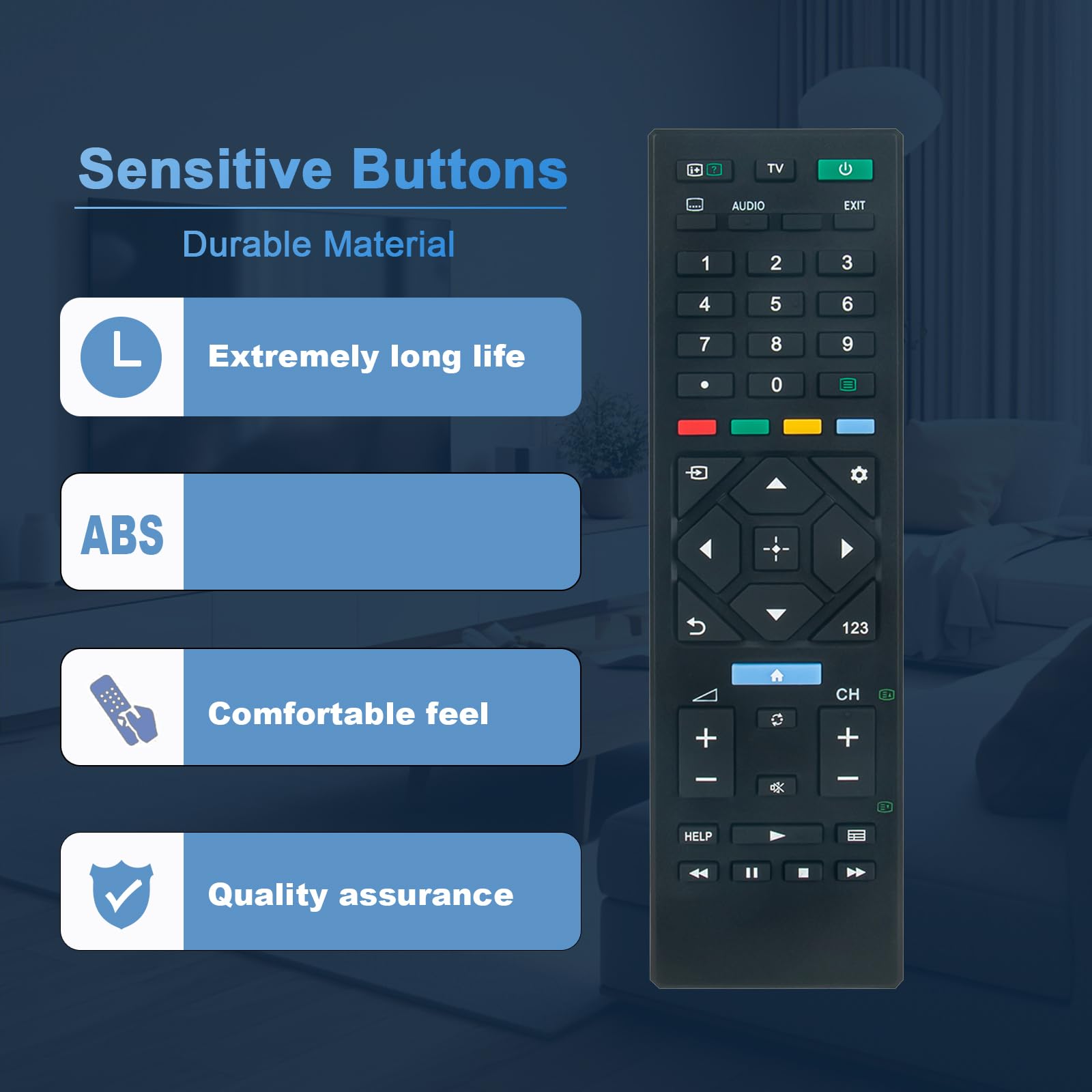 RMT-TX440E Remote for Control Sony TV Replace SONY リモコン New
