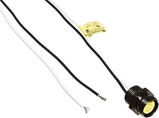 Woodhead 1R2004A20A120 Mini-Change A-Size Receptacle with Lead, Female Straight, 2 Pole, 1/2