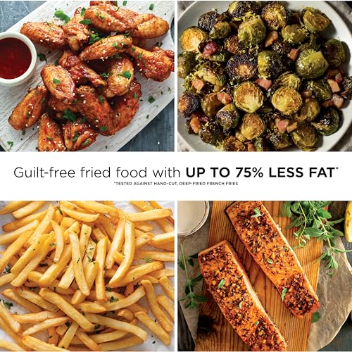 Image of Ninja | Air Fryer Pro XL | 6.5QT Capacity fits up to 9lbs of Wings| 7-in-1 Max Crisp, Broil, Air Fry, Roast, Bake, Reheat & Dehydrate | Dishwasher Safe Parts | Space Saving | Grey | AF182AMZ