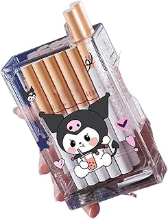 2013 New Cute Transparent Visible Cigarette Case with Lighter, USB Fast Charging Connector Case, Tungsten Lighter, Compression and Drop Resistant, 20 Regular Size Cigarette Cases (Color: T3) (Color :