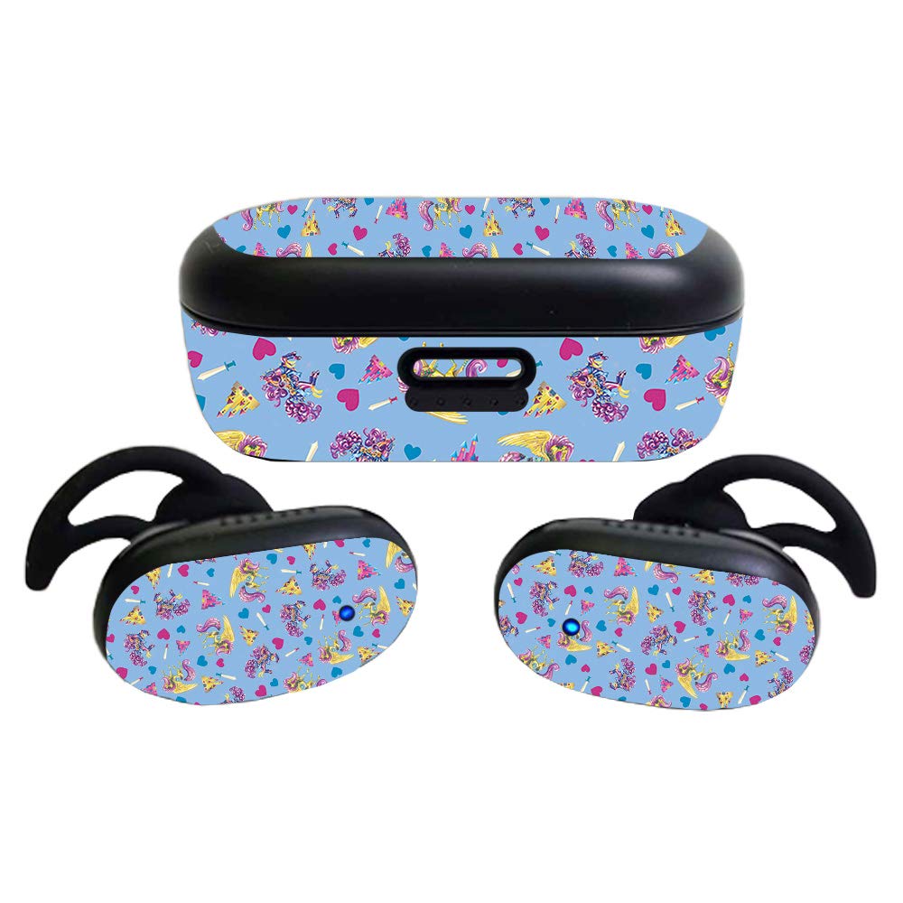 MightySkins Glossy Glitter Skin Compatible with Bose QuietComfort Earbuds (2020)