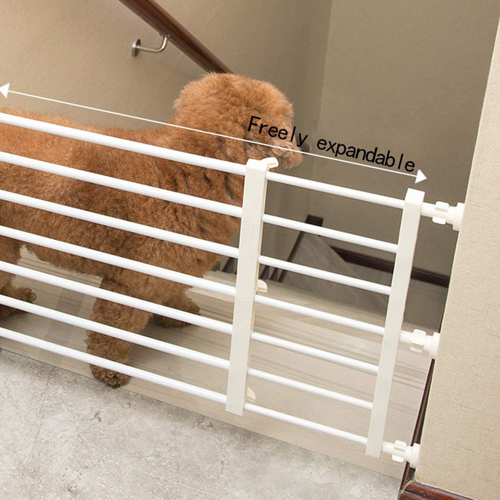 Pet Playpens Gates Sicurezza Porta Di Sicurezza Dell'Animale Domestico Espandibile, Supporto per la Pressione per la Scala Scala Di Isolamento Barriera Di Isolamento Balustri/Height 42Cm/Length
