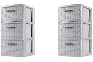 Sterilite Weave Storage Tower (2-Pack)