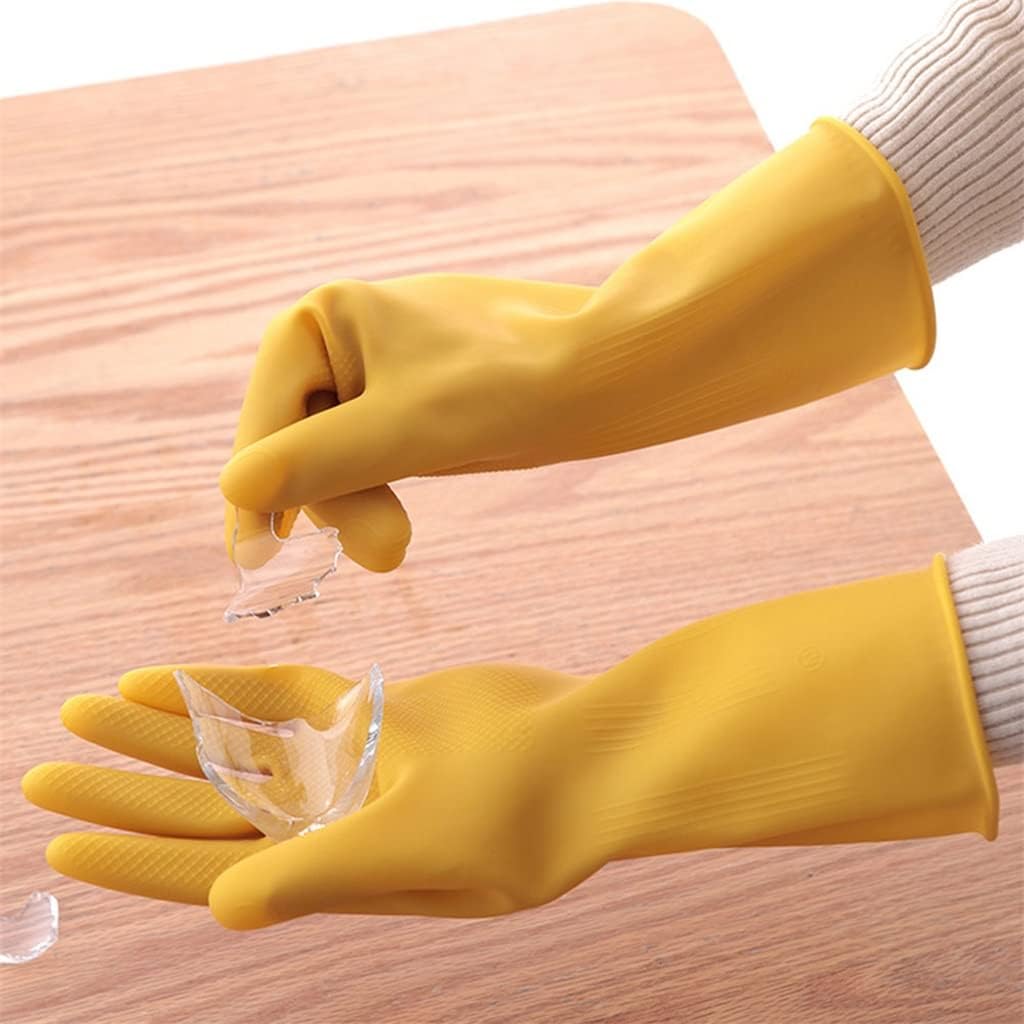 5 Pairs Home Rubber Gloves Plastic Latex Wear-resistant Dishwashing Housework Washing Clothes Waterproof Kitchen