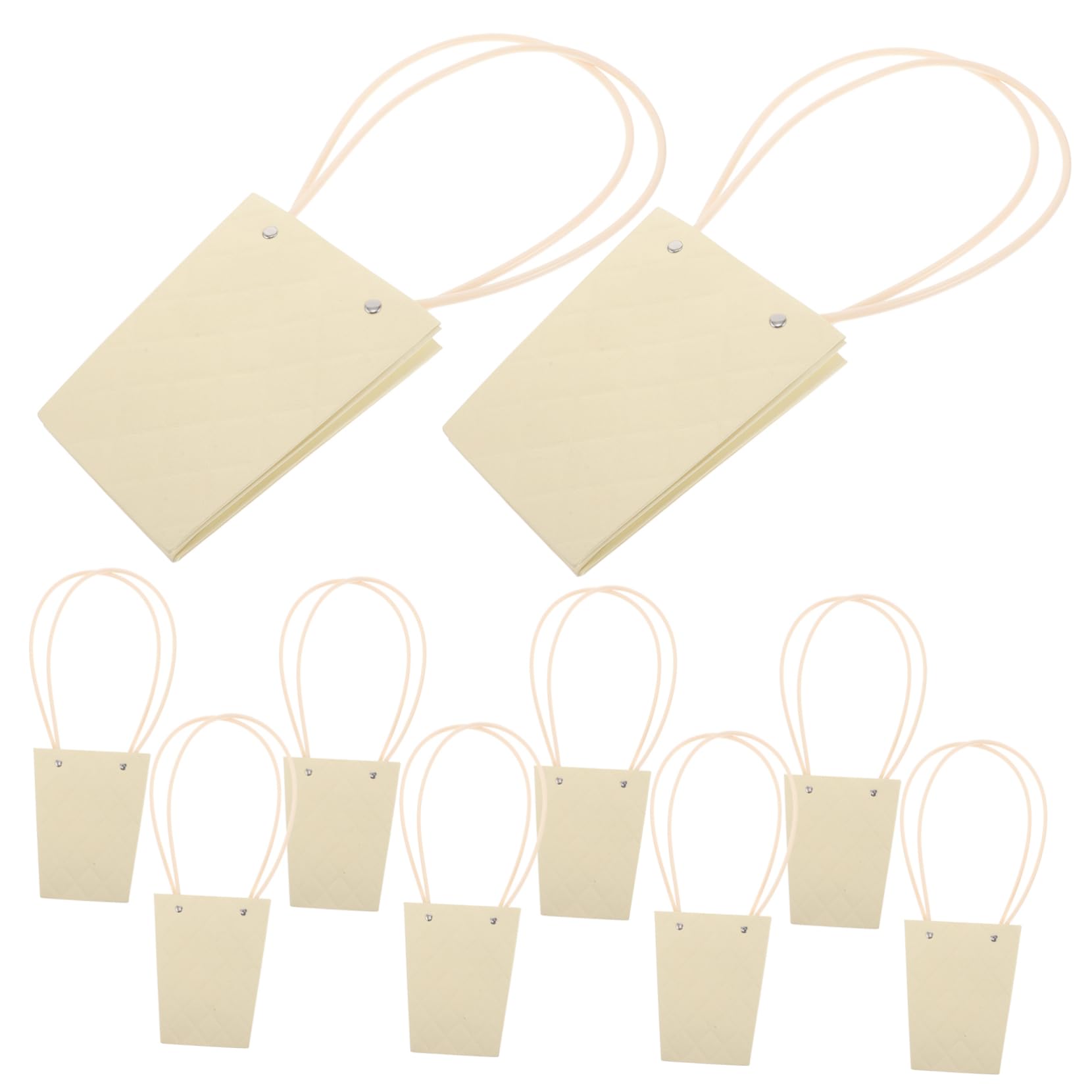 Generico 10 Pezzi Sacchetti Per Bouquet Di Fiori Con Manico Per Composizioni Floreali, Confezioni Ed Espositori Floreali, Scatole Per Bouquet Di Fiori, Sacchetto in Carta