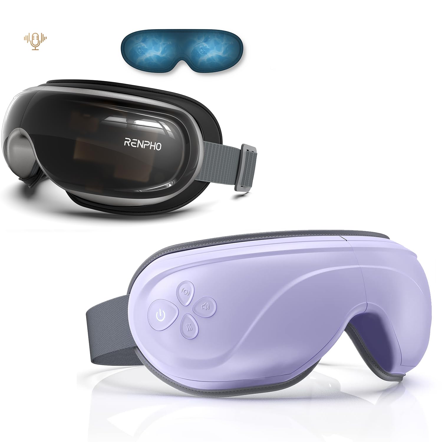 RENPHO Eyeris 3 - Heated Eye Massager with Variable Heat Cooling Gel Mask