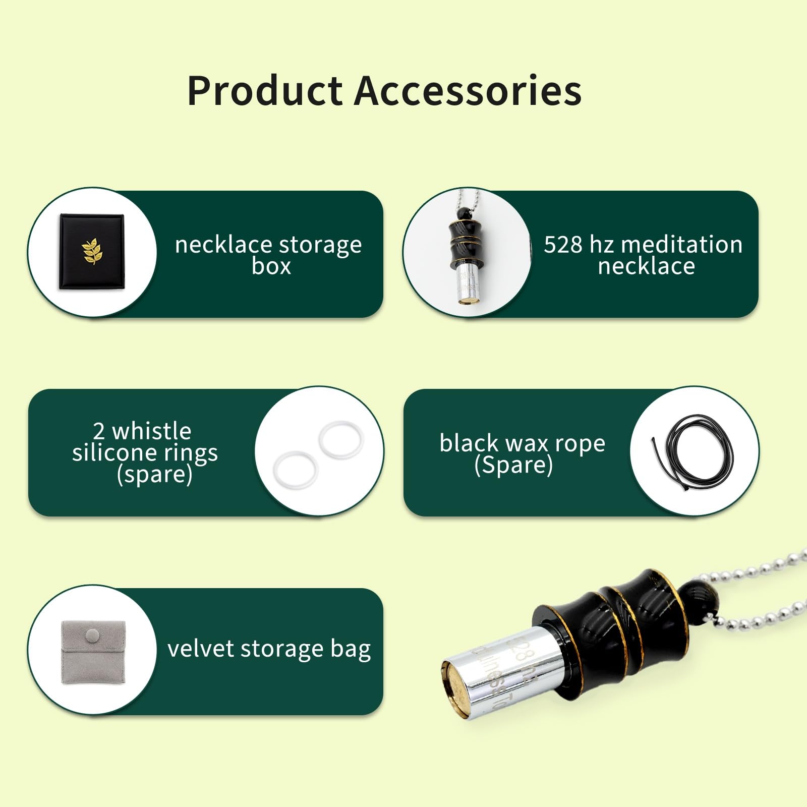 Amazon.com: MIKUHOT 528 Hz Meditation Necklace Breathing Frequency