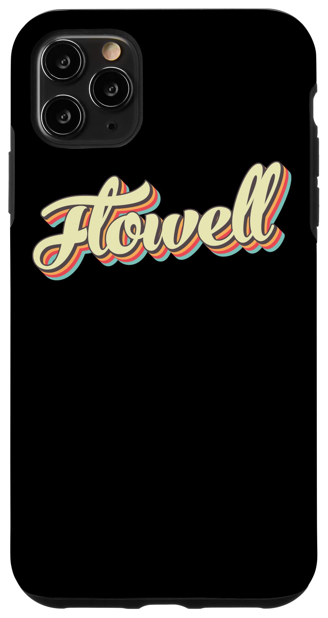 iPhone 11 Pro Max Flowell TShirt Retro Art Baseball Font Vintage Case