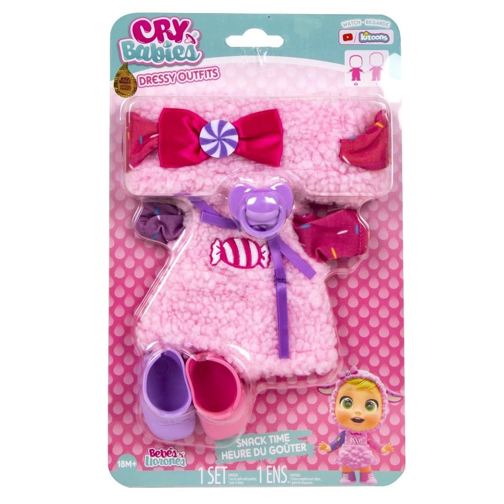IMC Toys Crying Babies Dressy Outfits – Random Doll With Pacifier & Shoes (Assorted Styles) - View #7
