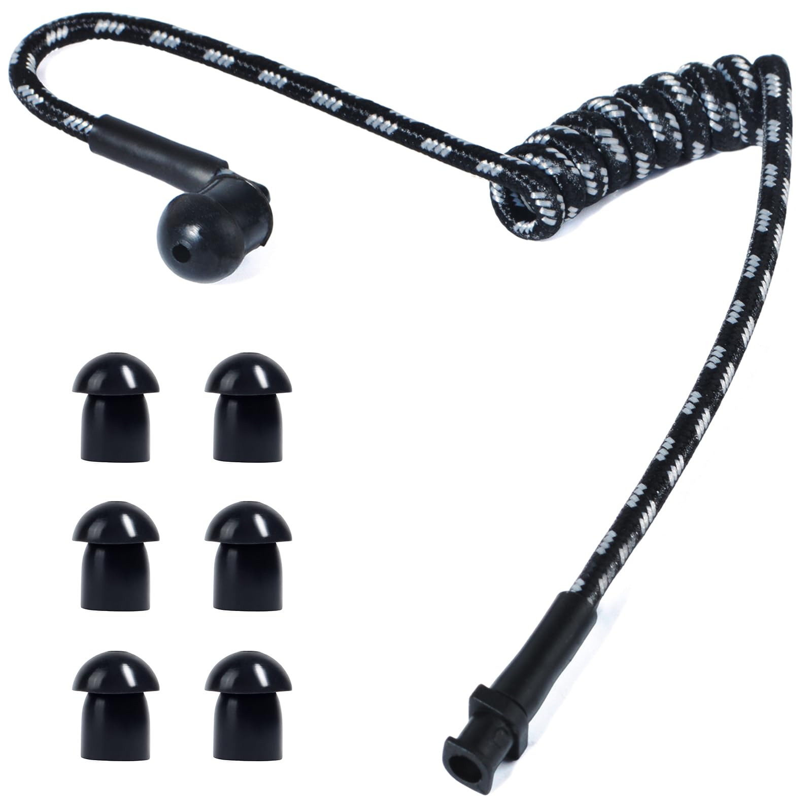 HYS Tubo acústico de Nailon. Accesorios para radiocomunicaciones, para Auriculares de policía de Seguridad (Negro) — view 13