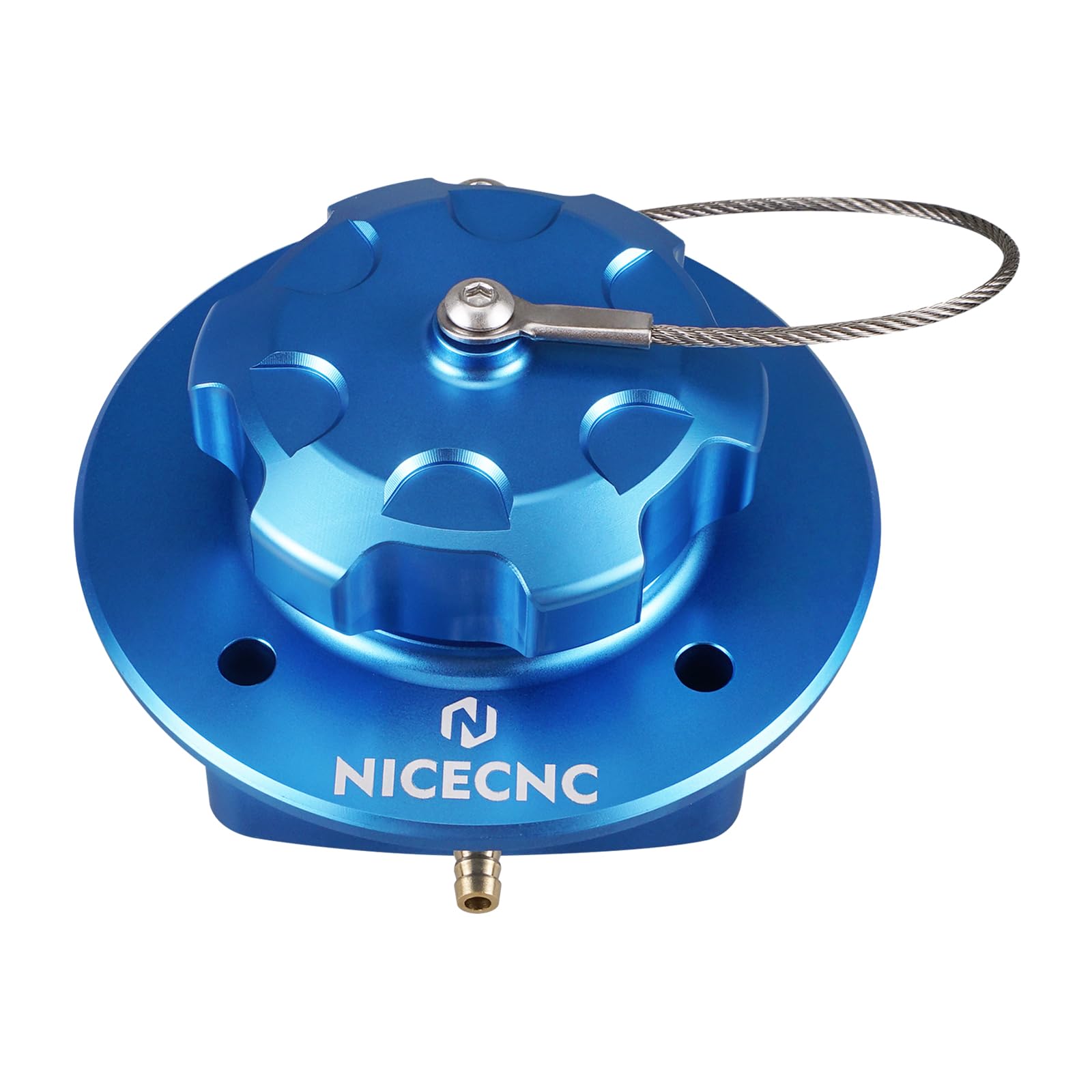 NICECNC Tapa de llenado de Aceite para Tanque de Combustible de Motocicleta, Color Azul, Compatible with GasGas 700 Enduro y Supermoto 2022-2024, llenado de Tanque de Combustible Compatible with