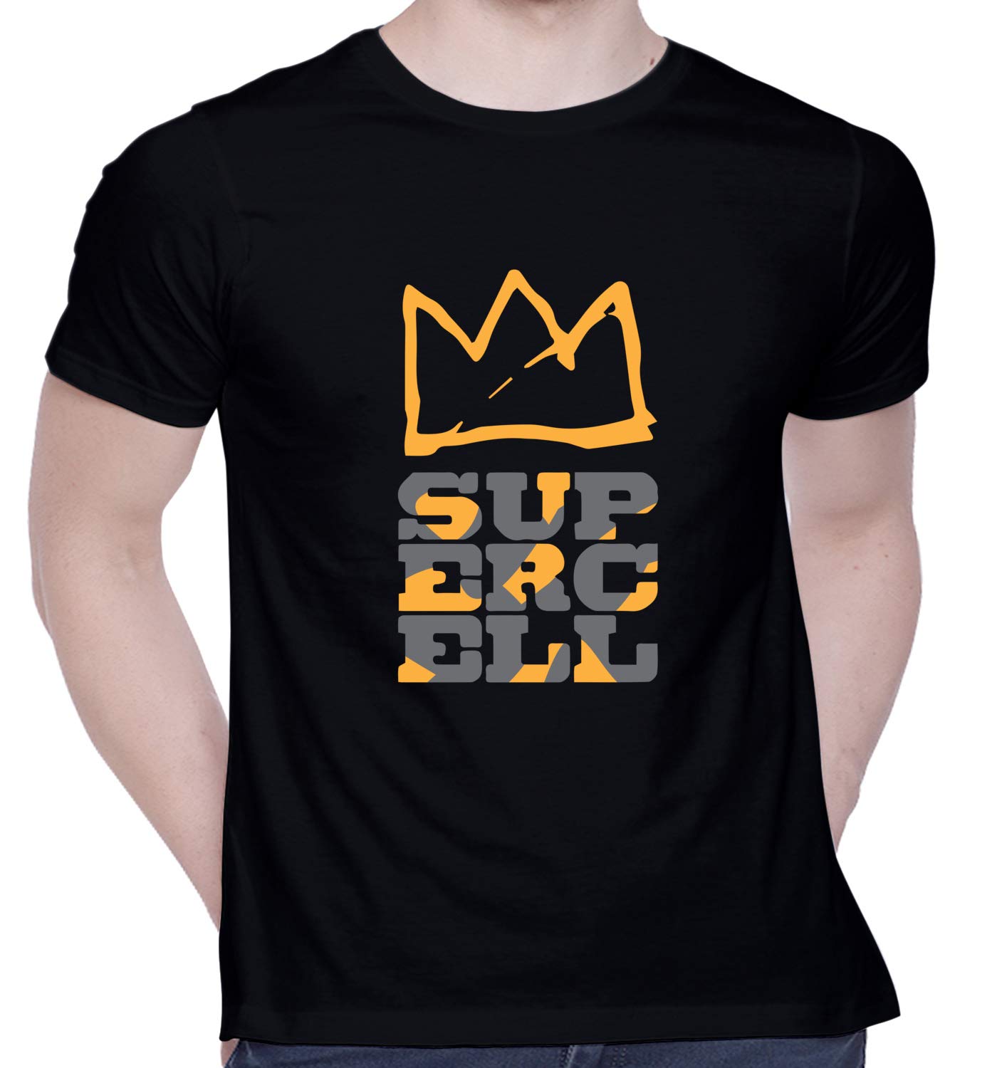 CreativiTGraphic Printed T-Shirt for Unisex Super Cell Tshirt | Casual Half Sleeve Round Neck T-Shirt | 100% Cotton | D00529-13