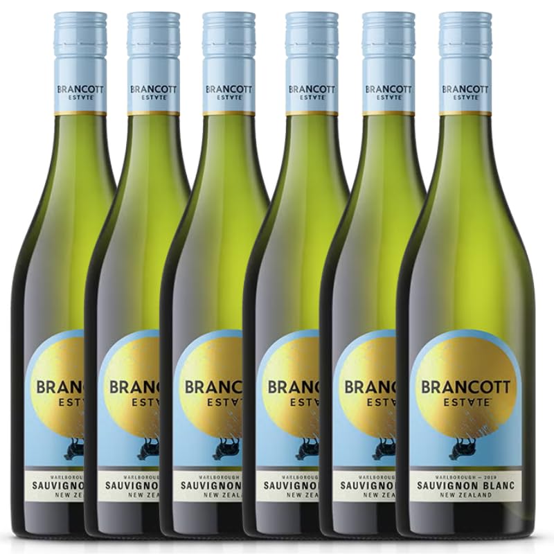 New Zealand Sauvignon Blanc White Wine | Case of 6 Bottles | 75cl | Crisp Refreshing (Case of 6 Bottles Brancott Estate Sauvignon Blanc)