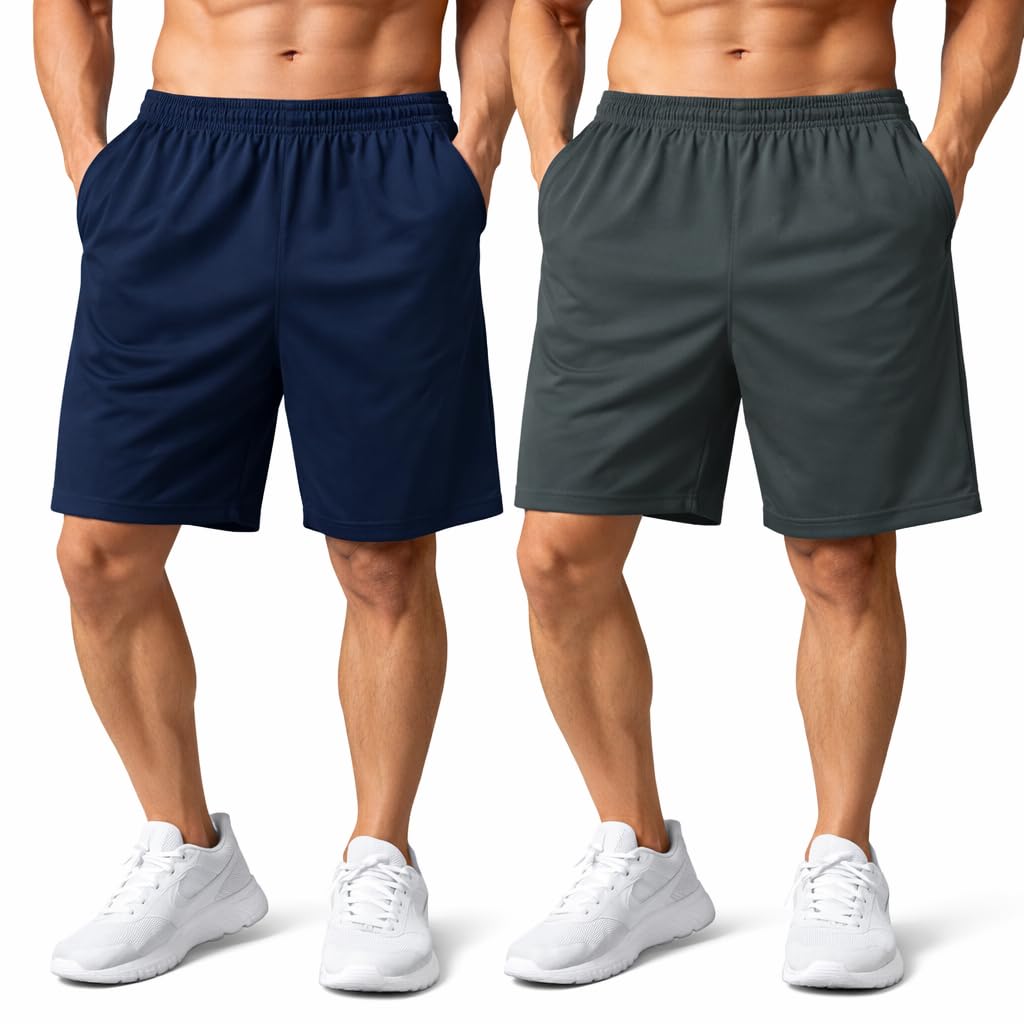 liula corporation Men’s Sports Shorts | Quick Dry Gym Running Shorts | Elastic Waist Activewear-picture-13