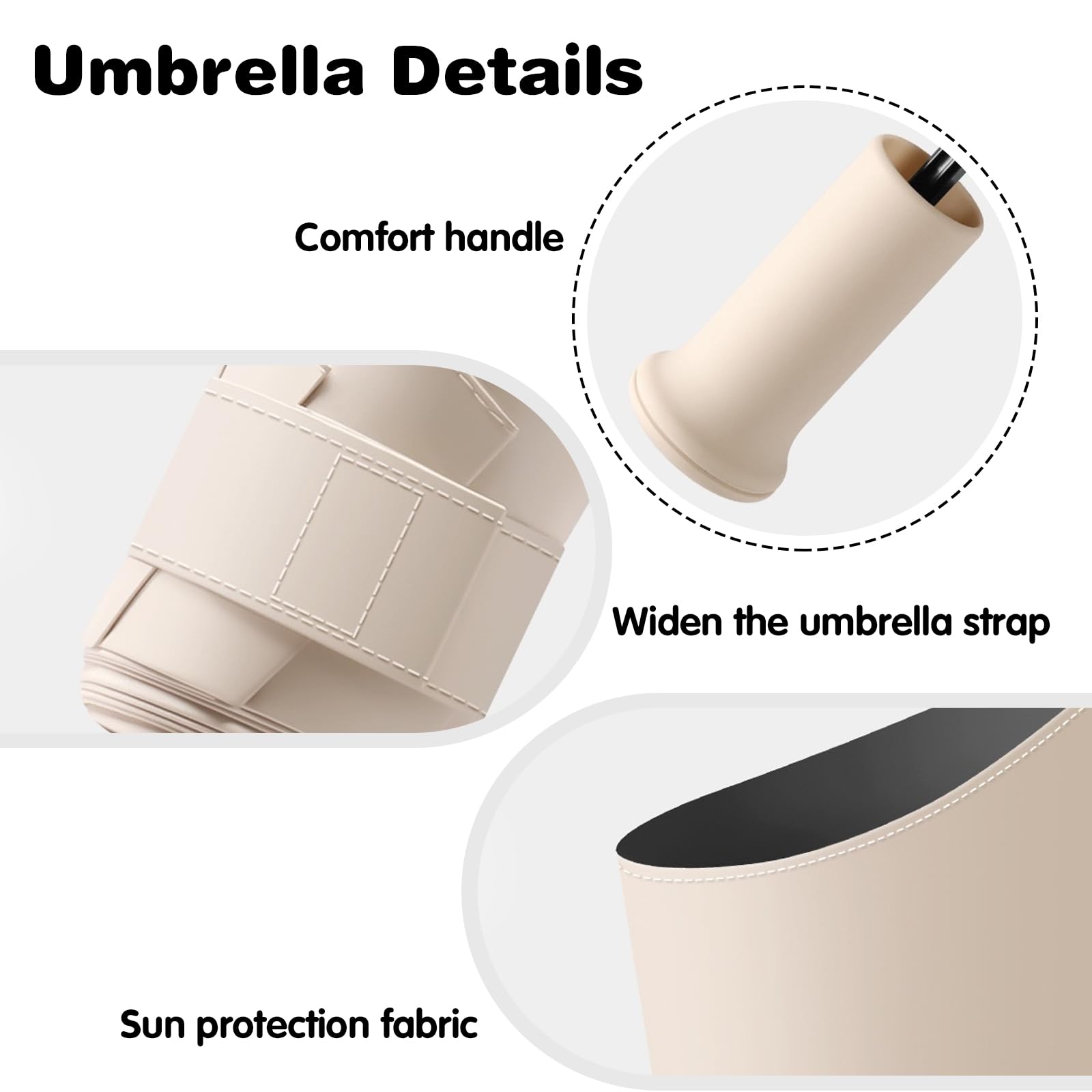 Mini Parasol Kieszonkowy, Składany Parasol Przeciwwiatrowy, Parasol Przeciwsłoneczny, Codzienne Podróże, Zawiera Pudełko Do Przechowywania, Chowany Uchwyt, Unisex
