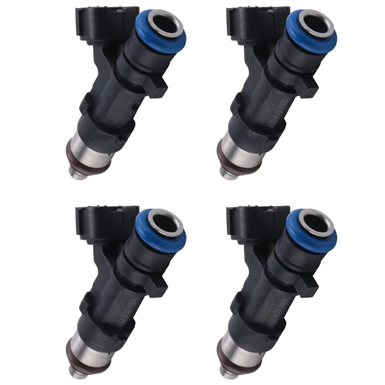 Immlsx One Color Fuel Injector For Nissan For Note For Micra Iii 3 C+ K12 E11 4Pcs 0280158013 Car Engine Fuel Injectors 16600Ax200