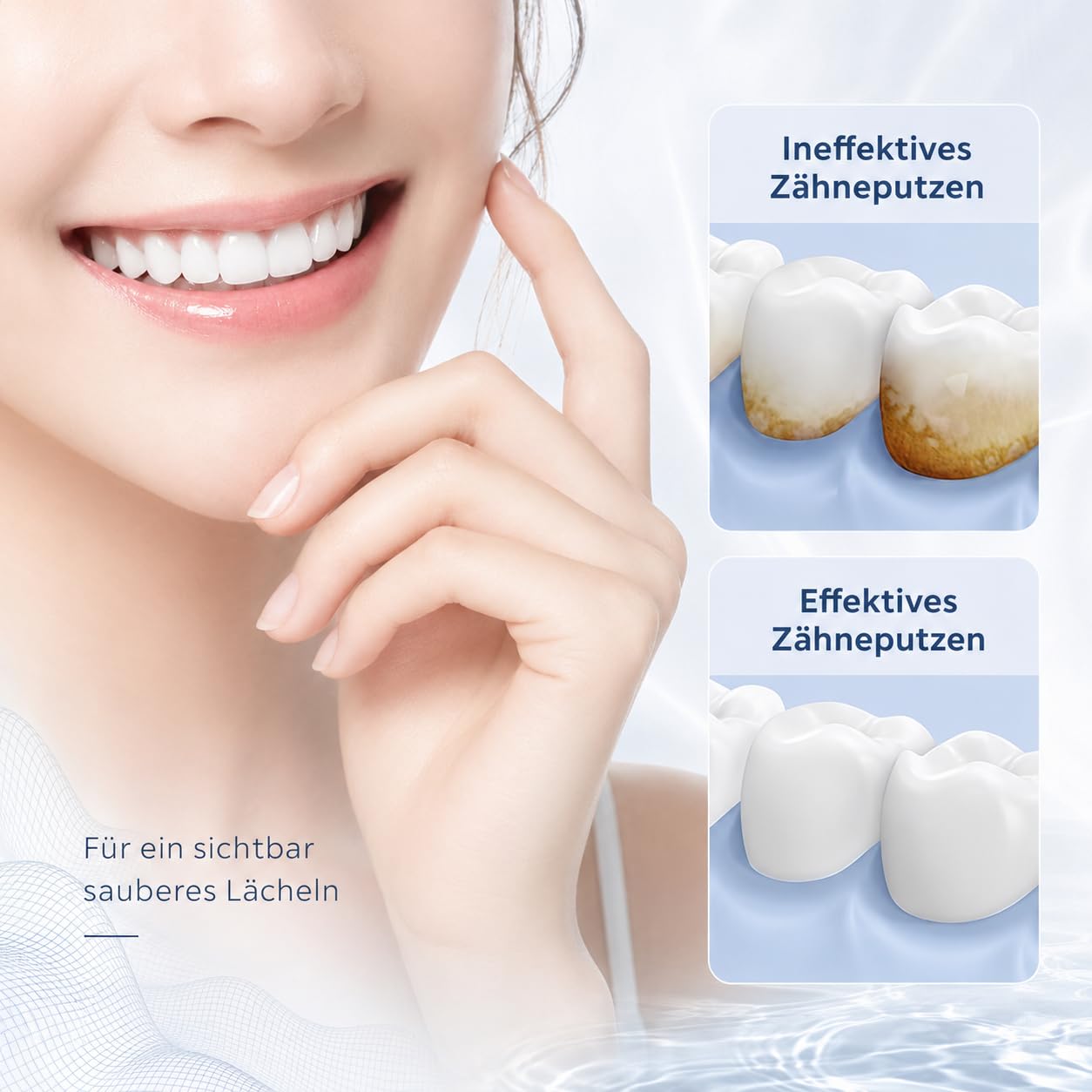 ProSonic V1 ProSonic V1 Elektrische Zahnbürste Mondscheinweiß mit Hochfrequenter Vibration für Tägliche Mundpflege (Mondscheinweiß)