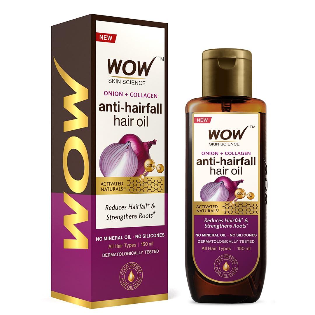 Onion Hair Oil for Hair Growth and Hair Fall Control With Black Seed Oil Extracts 150ml Pump