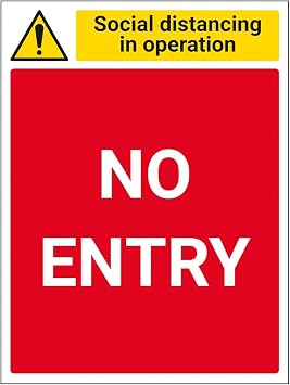 V Safety SD In Operation - No Entry - 300mm x 400mm - 1mm Rigid Plastic