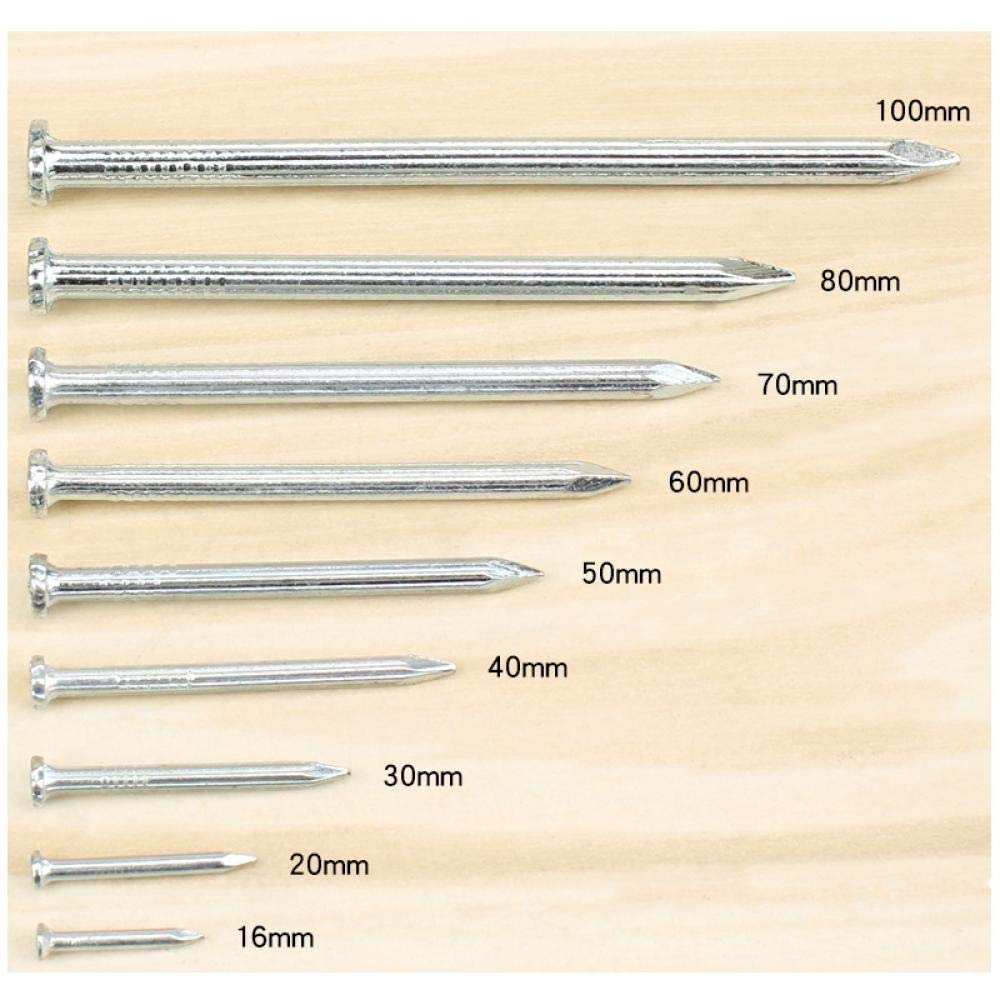Clavo de Cemento galvanizado Clavo de Cemento, Clavo Redondo for Pared, Clavo de Metal de Alta Resistencia, Clavo de ladrillo, Clavo Especial for hormigón, 20 Piezas(40mm)