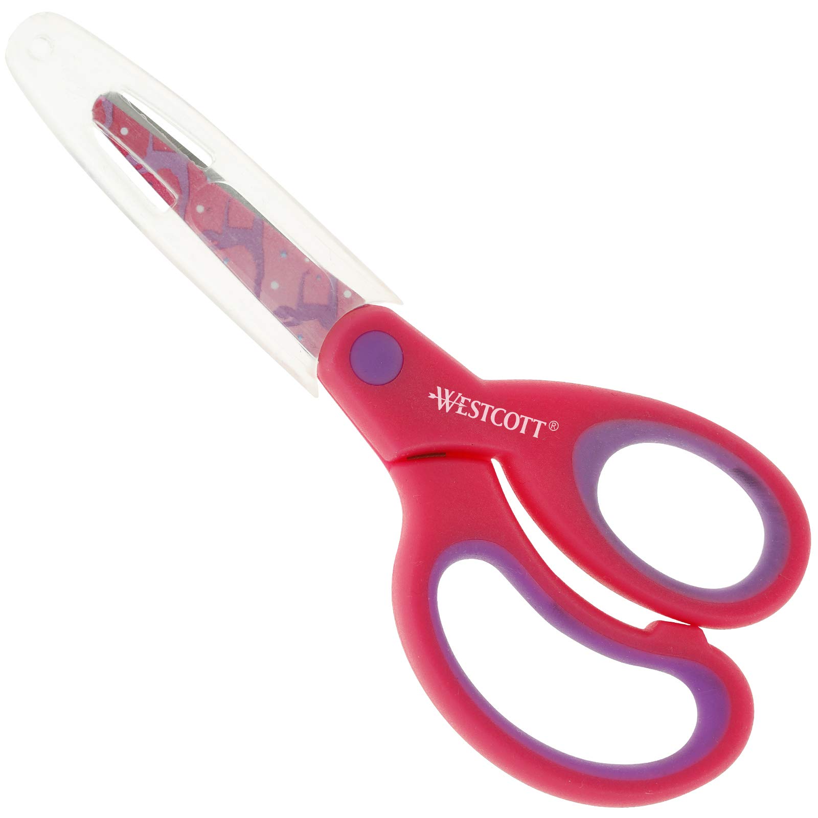 Westcott Softgrip Children's Scissors, Ballerina Motif, Scissors for Children with Ergonomic Handle and Rounded Tip, Craft Scissors for School and Household, E-21560 00