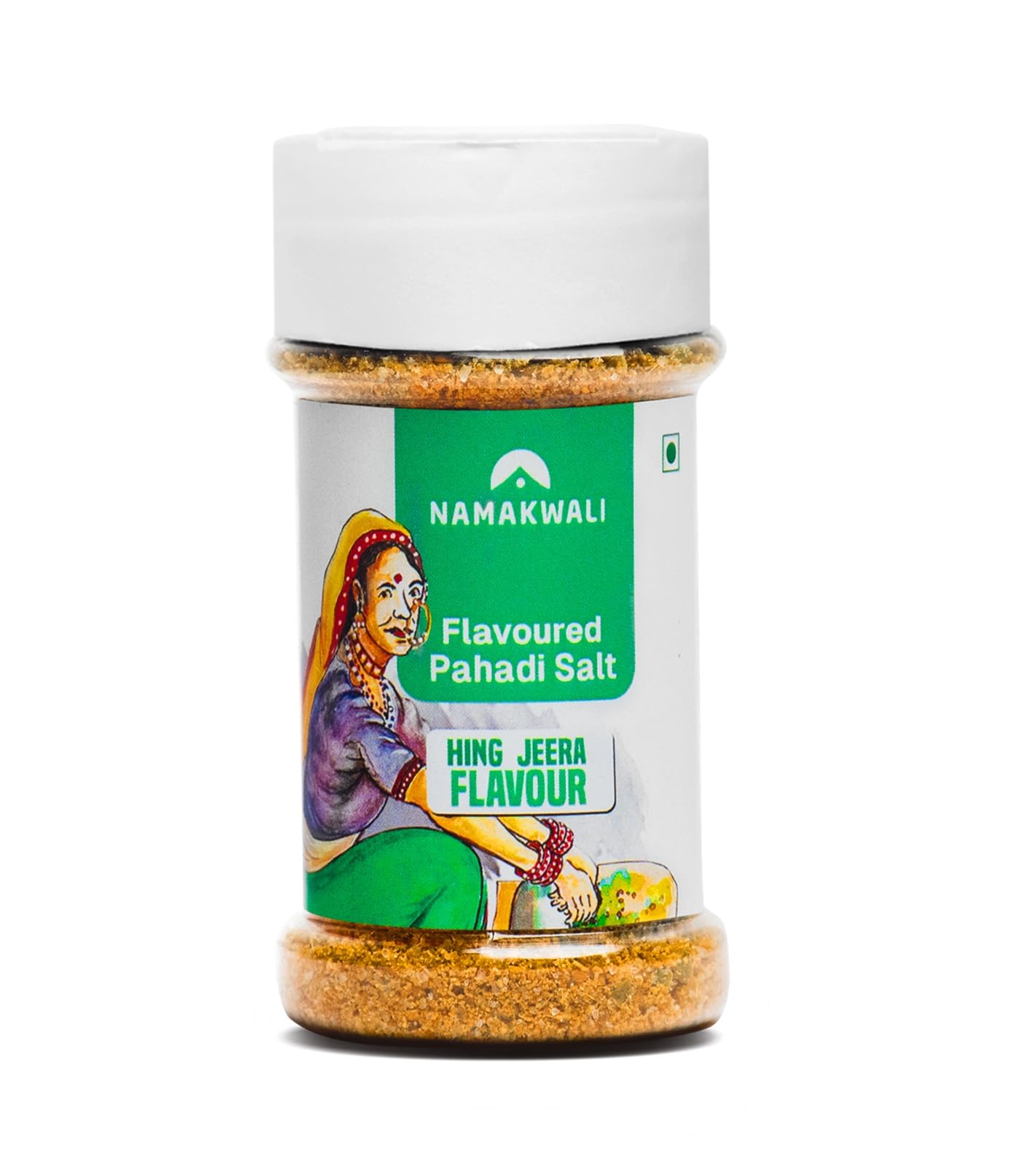 Namakwali Flavoured Pahadi Salt Hing Jeera (Asafoetida and Cumin) Seasoning 70gm | Pisyu Loon Seasoning mix for Popcorn, Noodles, Salad, Raita, Juice, Fruits, Sweet Corn, Makhana and more | 100% Organic
