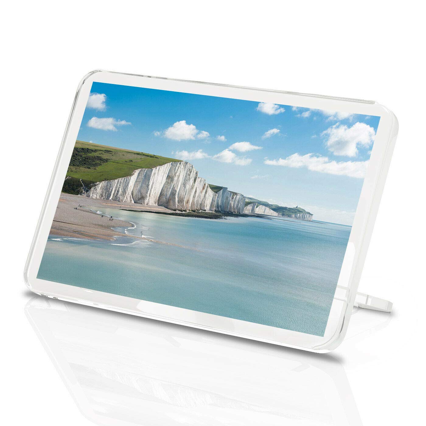 Destination Vinyl Magnets Multicolor Seven Sisters Cliffs Coastline Classic Fridge Magnet - England Uk Gift #16126