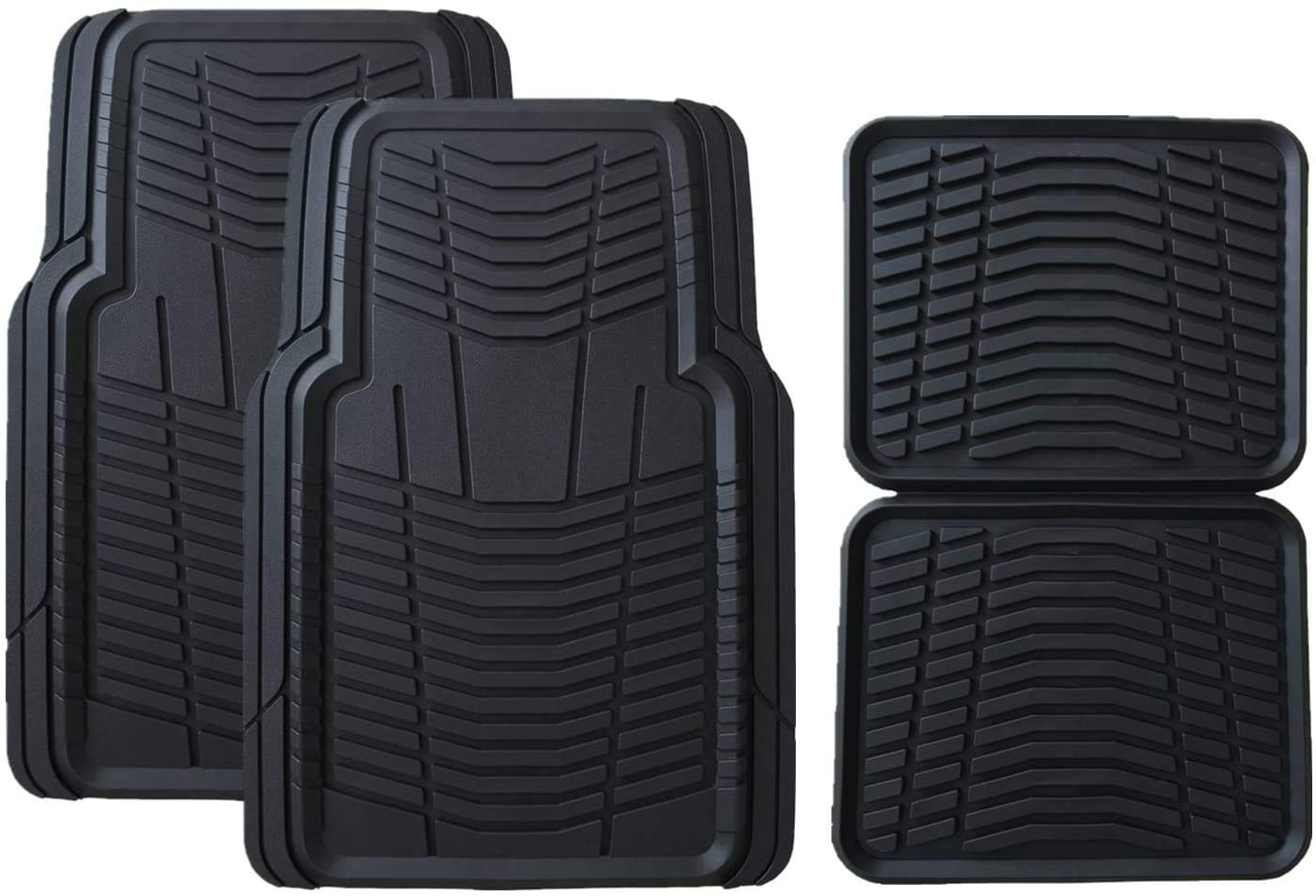 Member's Mark All-Weather Automotive Floor Mats (4 Pack, Black)