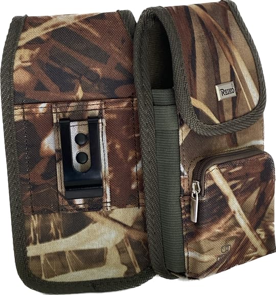 Camo Rugged Case with Key FOB or Money Holder is Compatible with Nokia C110 and C300